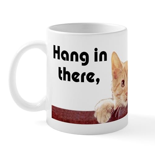 White - Hang In There Baby Mug
