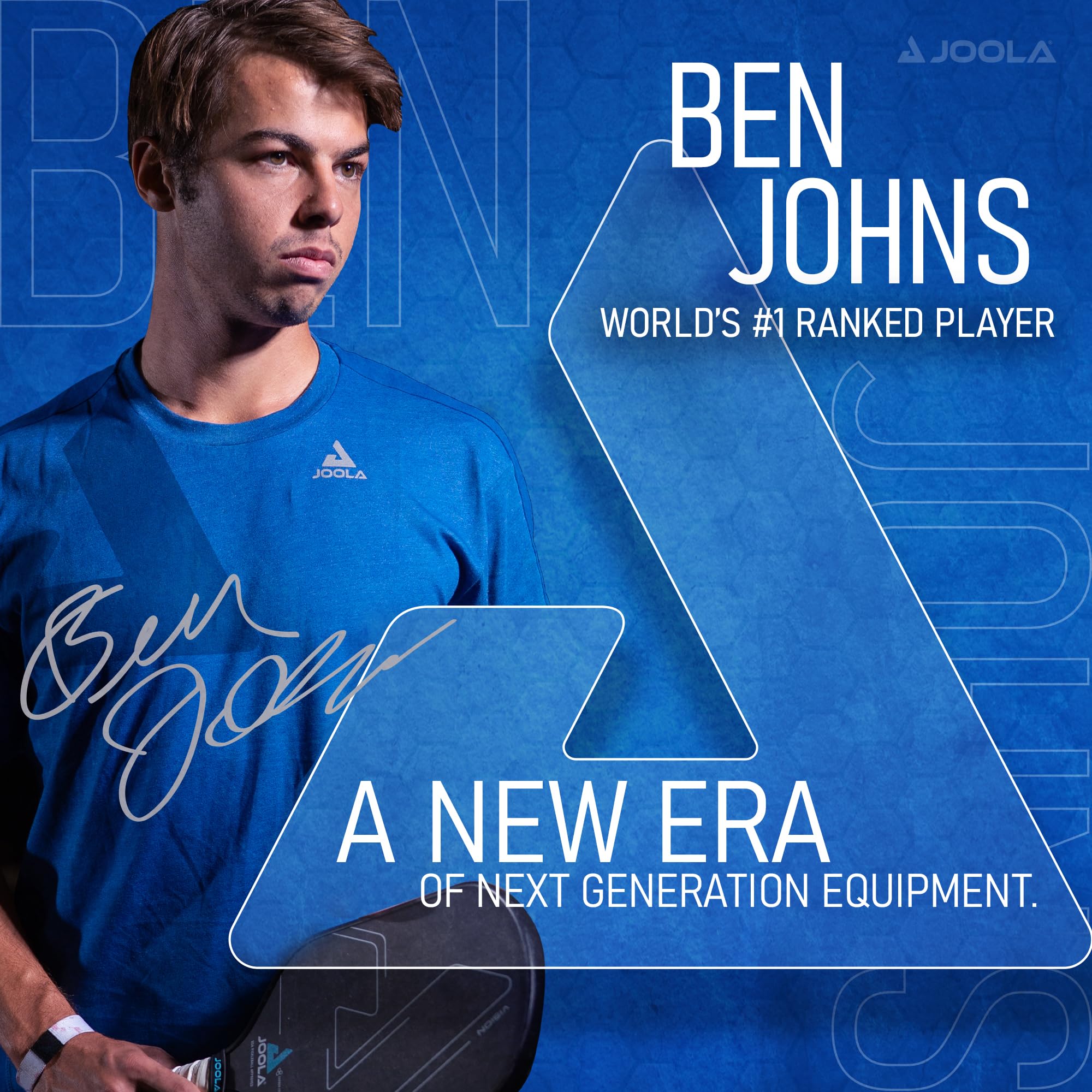 JOOLA Ben Johns Perseus Pickleball Paddle - USAPA Approved Carbon Fiber Paddle with Charged Surface Technology for Power & Control - Larger Sweet Spot for Enhanced Performance - Perfect for Competitive Play & Recreational Pickleball Games