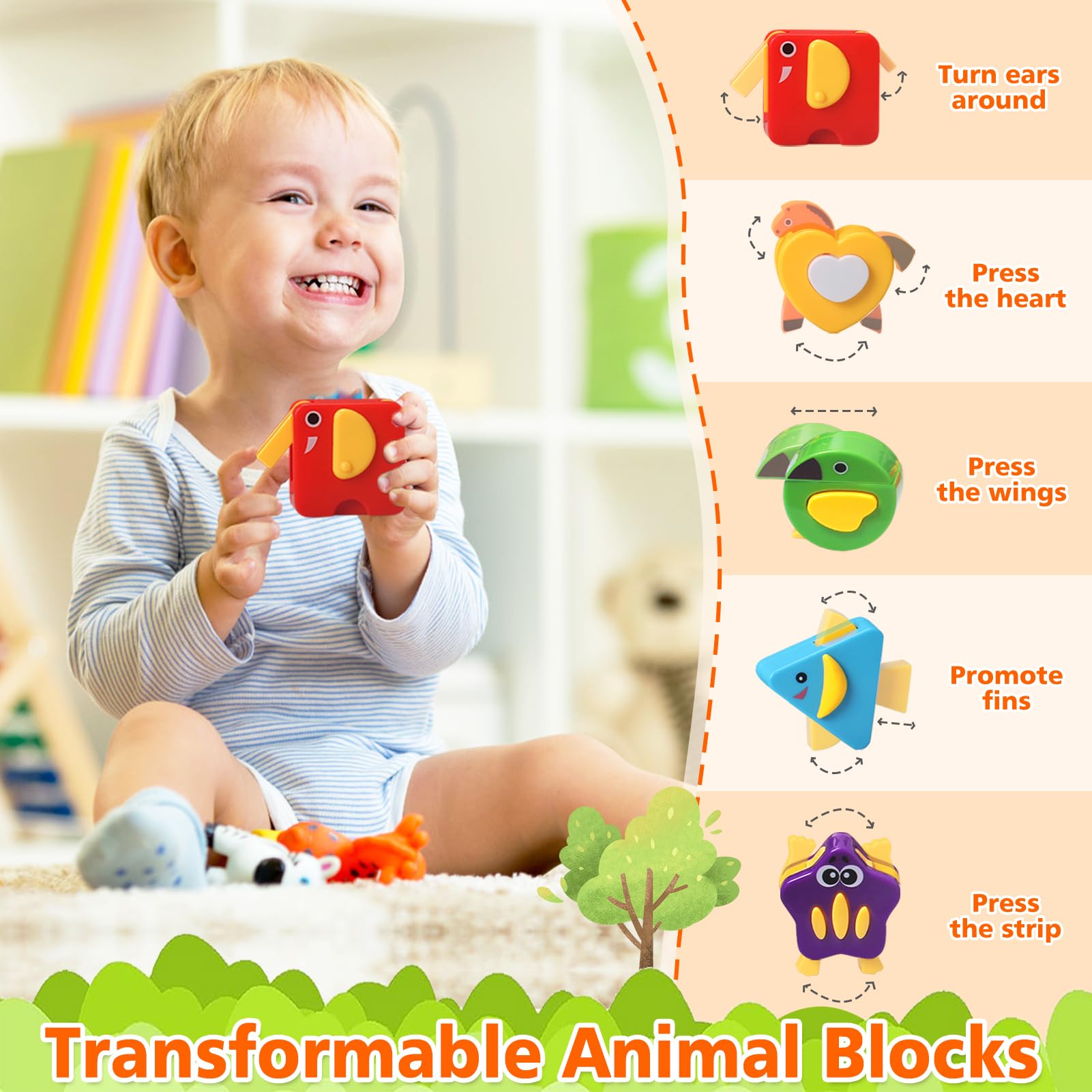 Best Montessori Musical Bus Toy for 1-3 Year Old Boys & Girls - Smart Shape Learning with Lights & Sounds - Ideal Christmas & Birthday Gift for Toddlers 6-18 Months | Perfect for Early Education, Sensory Development & Interactive Playtime