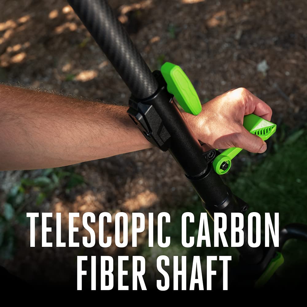 EGO Power+ PS1001 56V Cordless Electric Pole Saw with Telescopic LED Cut Line Indicator, 2.5Ah Battery & Charger Included - Perfect for Tree Trimming, Pruning, and Landscaping in Backyards, Gardens, and Farms