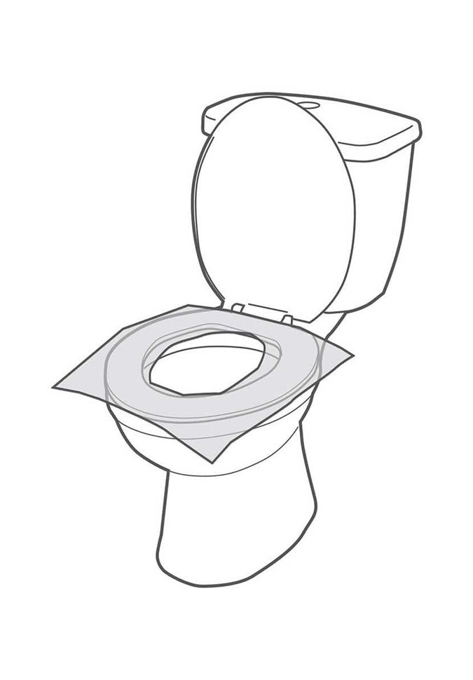 Austin House Disposable Toilet Seat Covers - 100 Pack, Soft & Hygienic Bathroom Essentials for Travel, Office & Public Restrooms - BPA Free & Flushable