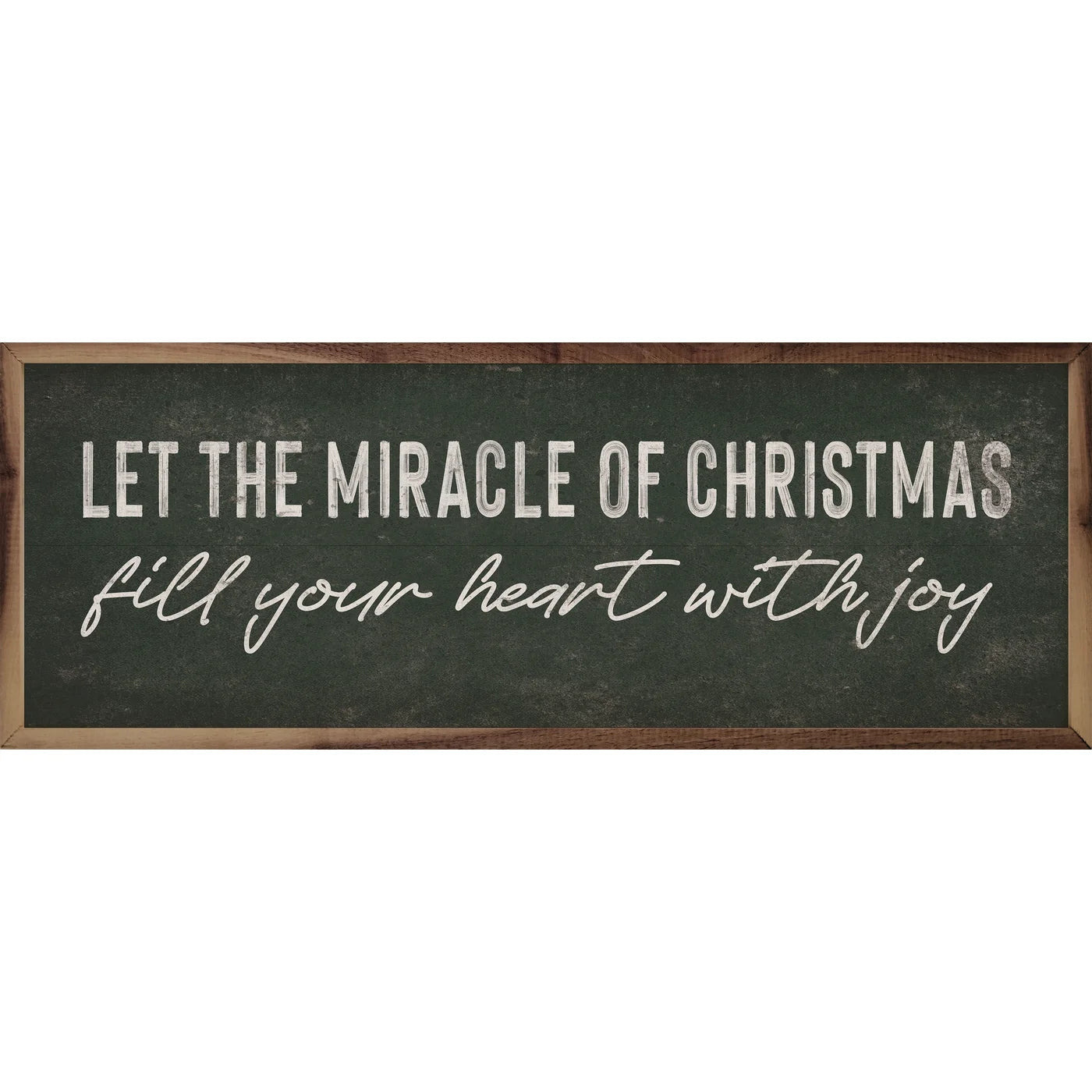 Christmas White Wood Framed Print - Holiday Home Decor for Living Room, Bedroom & Office - Perfect Gift for Christmas Decorations