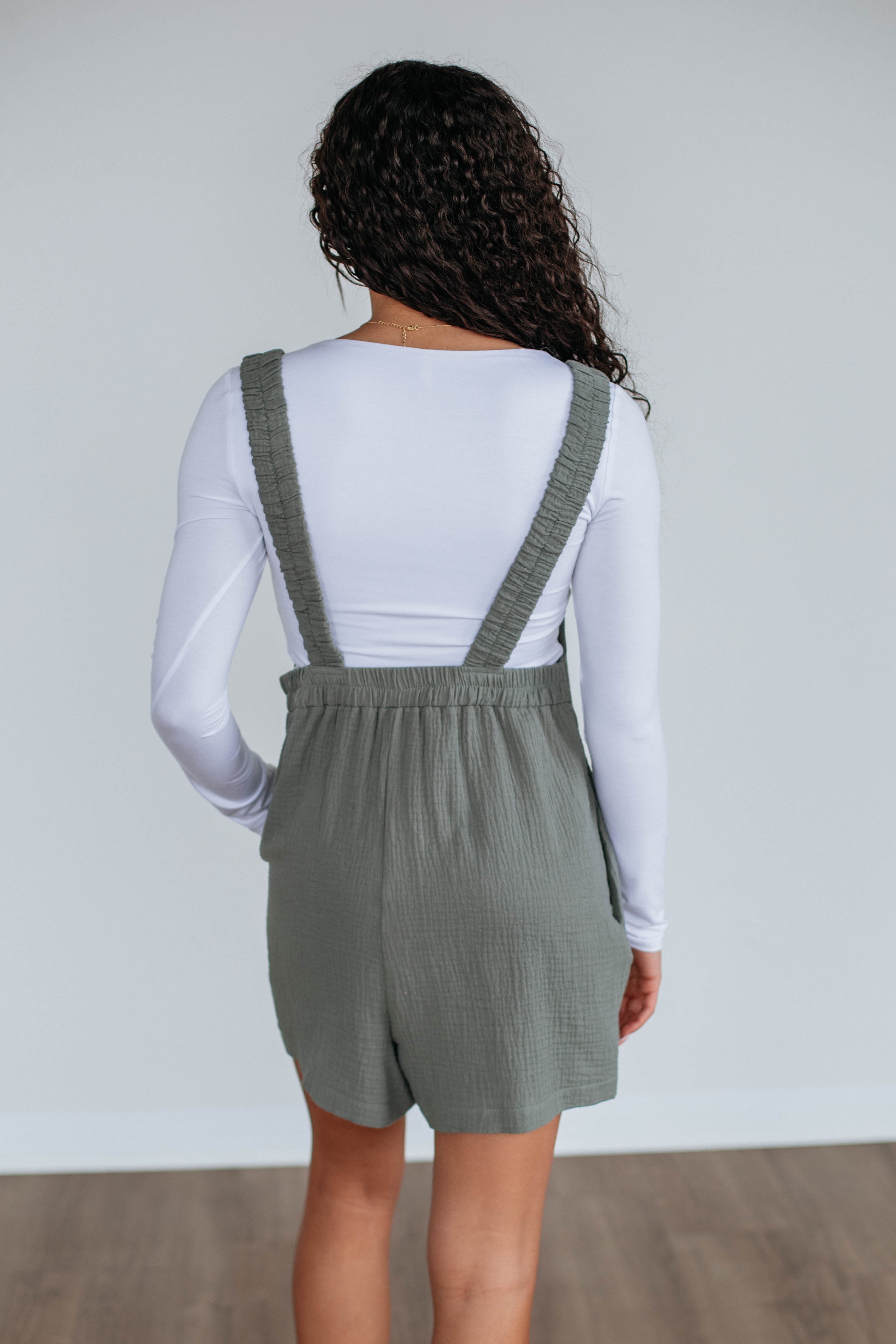 Chamberly Romper for Women - Stylish Artichoke Green Jumpsuit | Casual Outfit, Summer Fashion, Lounge Wear, Travel Essentials