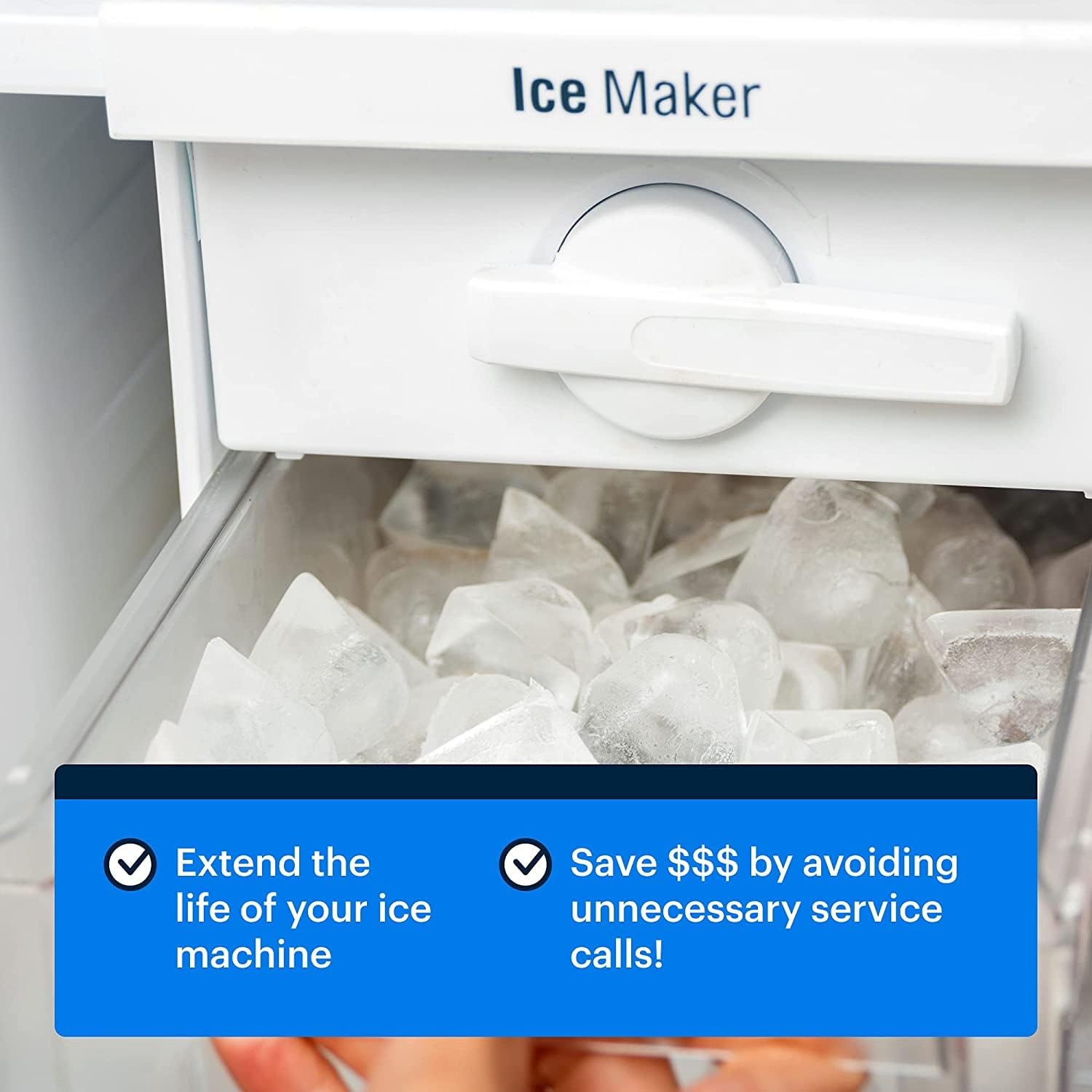 16 fl oz Ice Machine Cleaner and Descaler - Compatible with Scotsman, KitchenAid, Affresh, Opal, Manitowoc | Removes Lime Scale & Mineral Buildup | Perfect for Home, Commercial, and RV Ice Makers