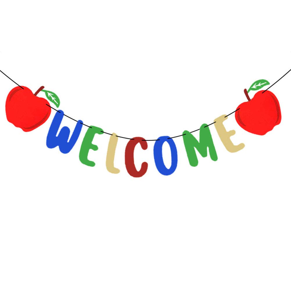 Creative Welcome Back Banners & Signs - Hanging Decorations for Back to School Party Supplies | Classroom Decor, School Reunion, Teacher Appreciation