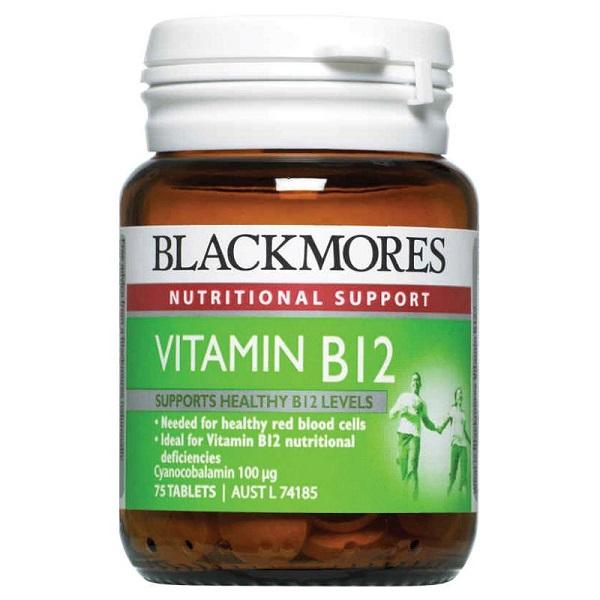 Blackmores Vitamin B12 100mcg Supplement - Supports Energy, Metabolism & Nervous System - Boost Vitality for Workouts & Daily Activities