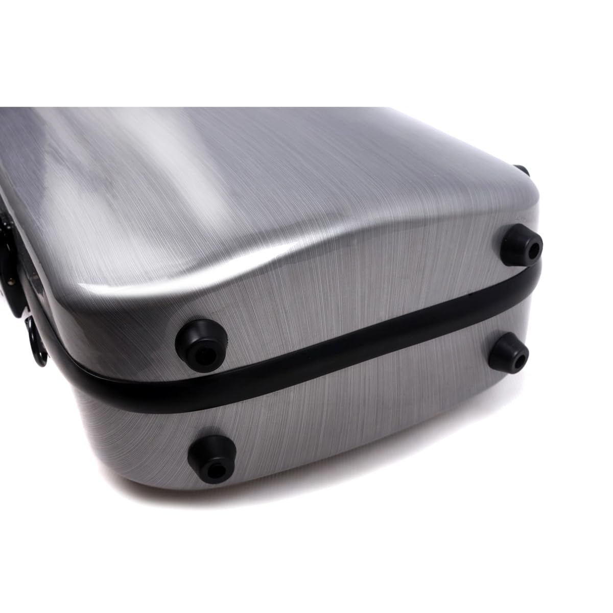 Premium 4/4 Full Size Carbon Fiber Violin Case - Lightweight Hard Shell Travel Case with Shoulder Strap, Music Sheet Pocket & Security Lock (2.1kg, Silver Gray) - Perfect for Professional Musicians, Travel & Performance Protection