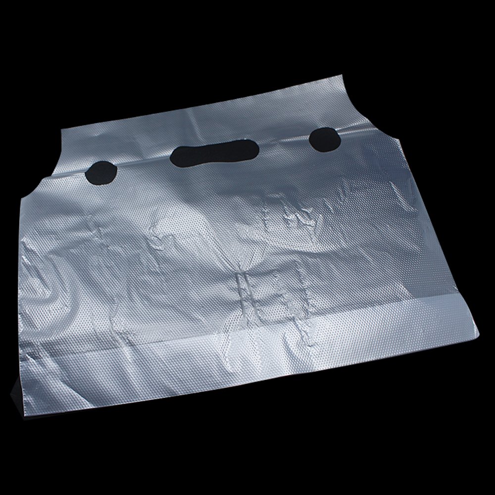 FERENLI 500PCS Clear Plastic Drink Bags with Handle - 12.2x11 Inch Reusable Beverage Pouches for Milk, Juice & Water - Hanging Hole for Easy Storage - Perfect for Restaurants, Cafes, Food Trucks & Party Catering