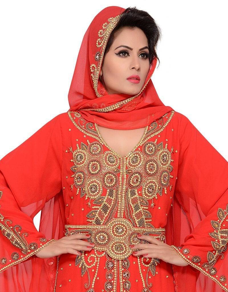 Elegant Bell Sleeve Wedding Abaya Dress - Modest Muslim Bridal Gown for Ceremony & Reception - Perfect for Islamic Weddings, Formal Events & Special Occasions