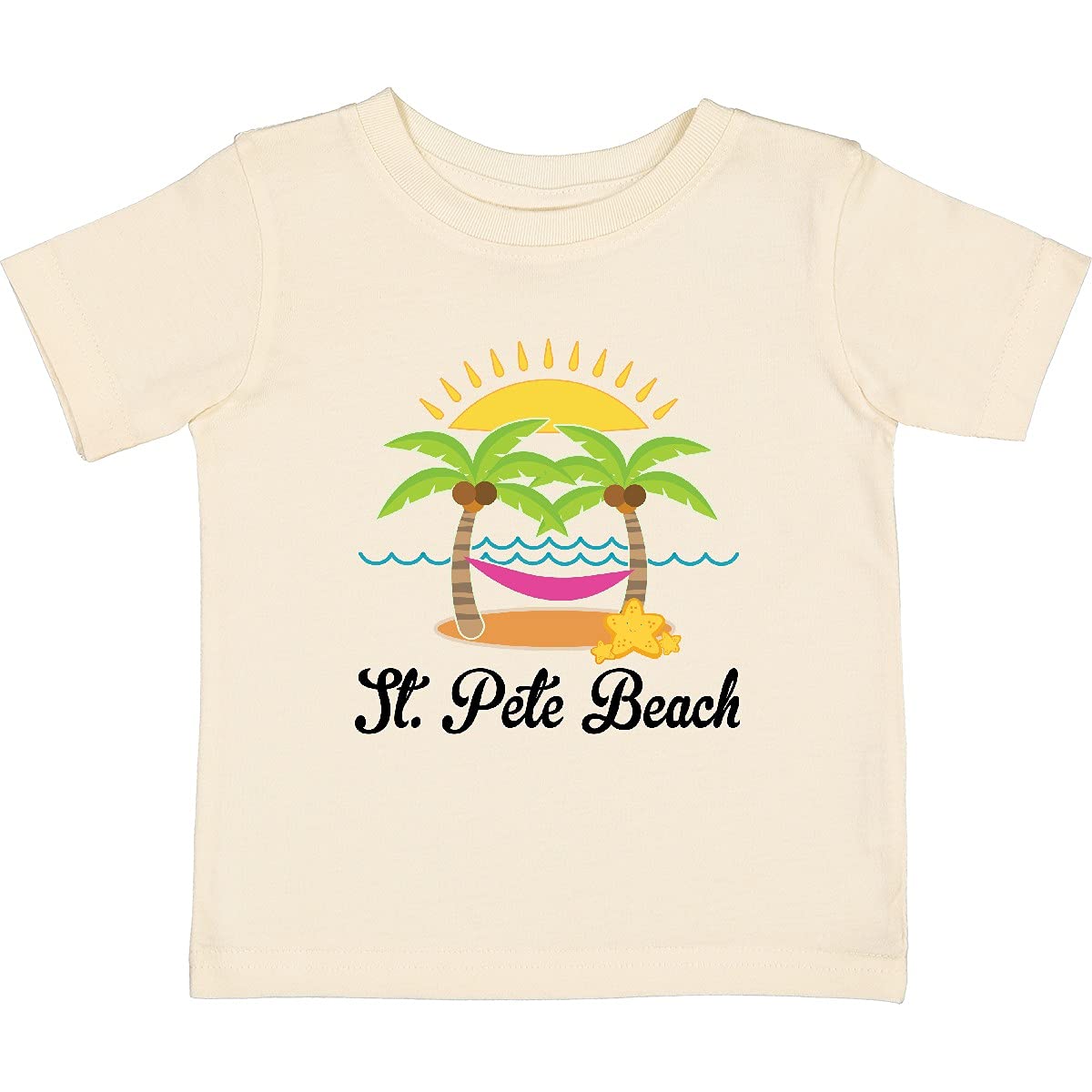 Inktastic St. Pete Beach Florida Vacation Baby T-Shirt - Cute Summer Outfit for Toddlers, Beach Trip, Family Photos & Florida Souvenirs