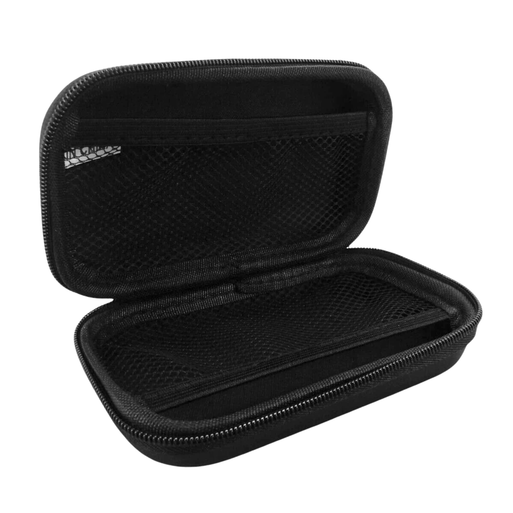 200 Pack Hard Shell Travel Storage Cases - Protective Organizer for Hard Drives & Small Electronics - Black with Accessory Pocket - Bulk Wholesale - Perfect for Travel, Office Organization & Tech Accessories Gifts