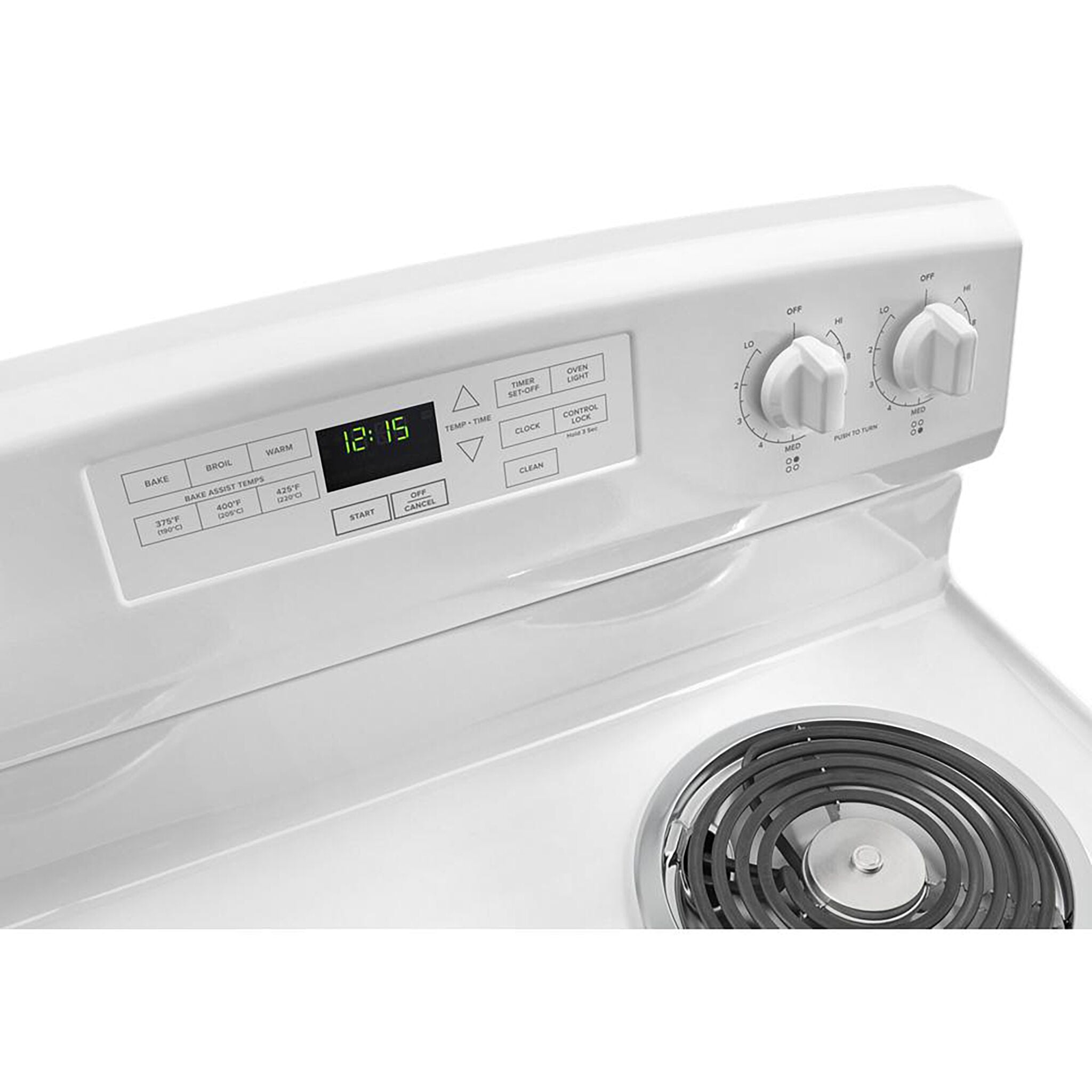 Amana YACR4503SFW 30-Inch White Freestanding Electric Range - 4.8 Cu. Ft. Capacity, Smooth Cooktop, Self-Cleaning Oven - Perfect for Home Kitchens & Small Restaurants