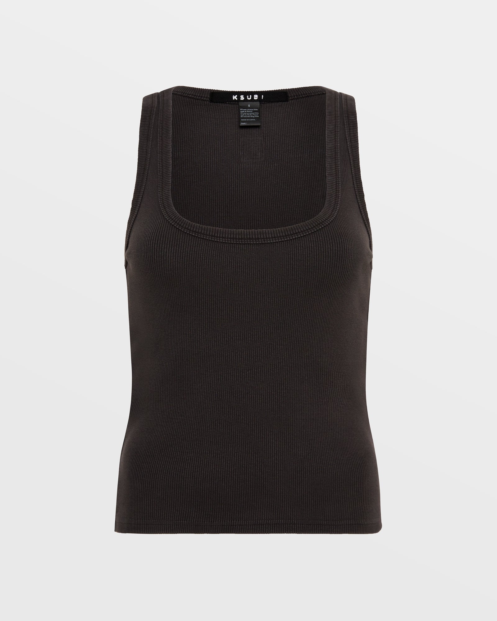 3X4 Origin Washed Black Tank Top - Soft & Comfortable Cotton Tee for Men & Women - Perfect for Casual Wear, Gym, and Everyday Outfits
