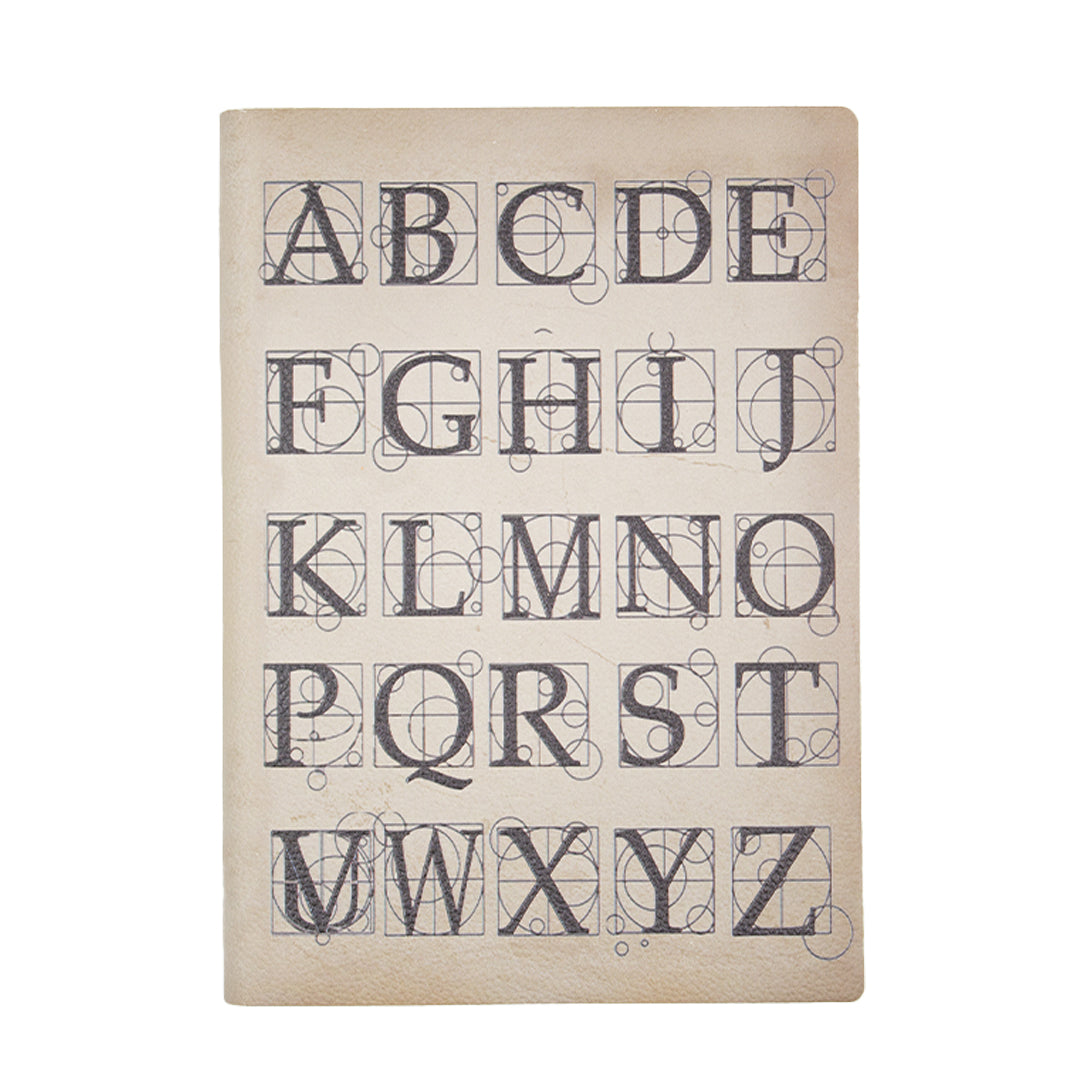 Diarpell Leather Alphabet Journal with Lined Ivory Pages - Perfect for Writing, Note Taking & Gift Giving - Ideal for Students, Professionals & Journal Enthusiasts