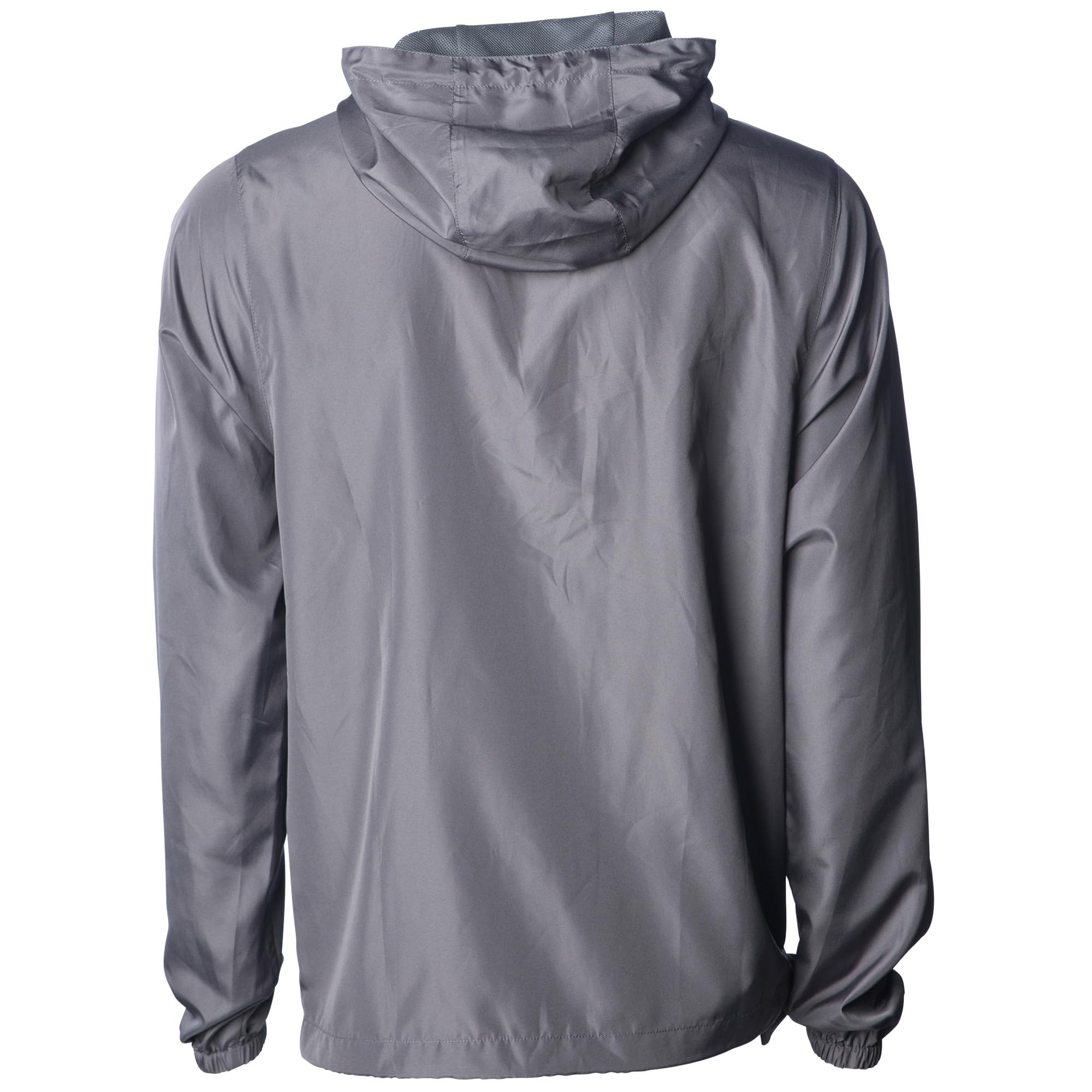 Global Blank Men's Lightweight Water-Resistant Windbreaker Jacket - Perfect for Outdoor Activities, Hiking, Running & Travel