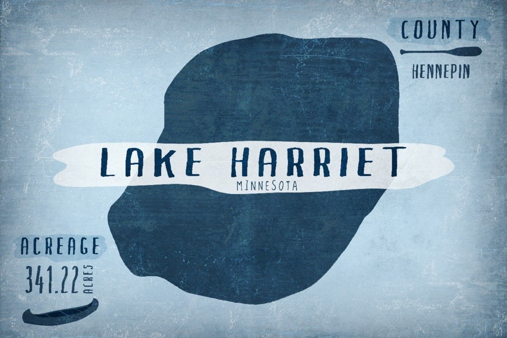 Lake Harriet Minnesota Metal Art Print - 12x18 Gallery Quality Aluminum Wall Decor for Home & Office - Perfect for Lakeside Cabins, Minnesota Themed Rooms & Rustic Interior Design