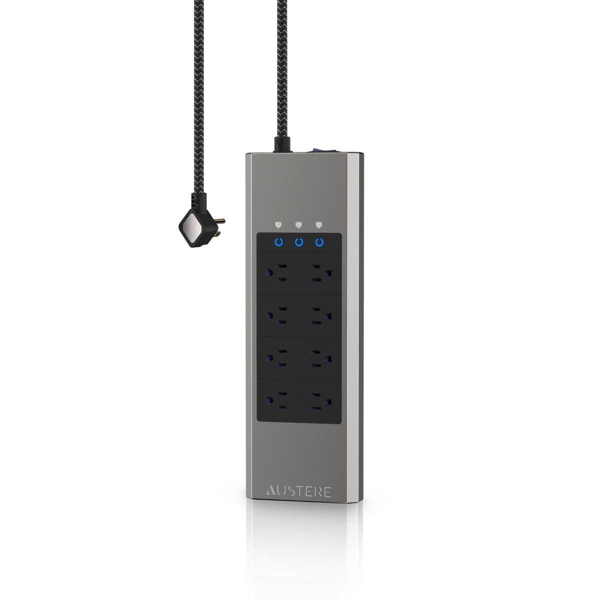 Austere VII Series Power Strip with 8 Outlets, Omniport USB & PD Charging - Perfect for Home, Office, and Travel Use