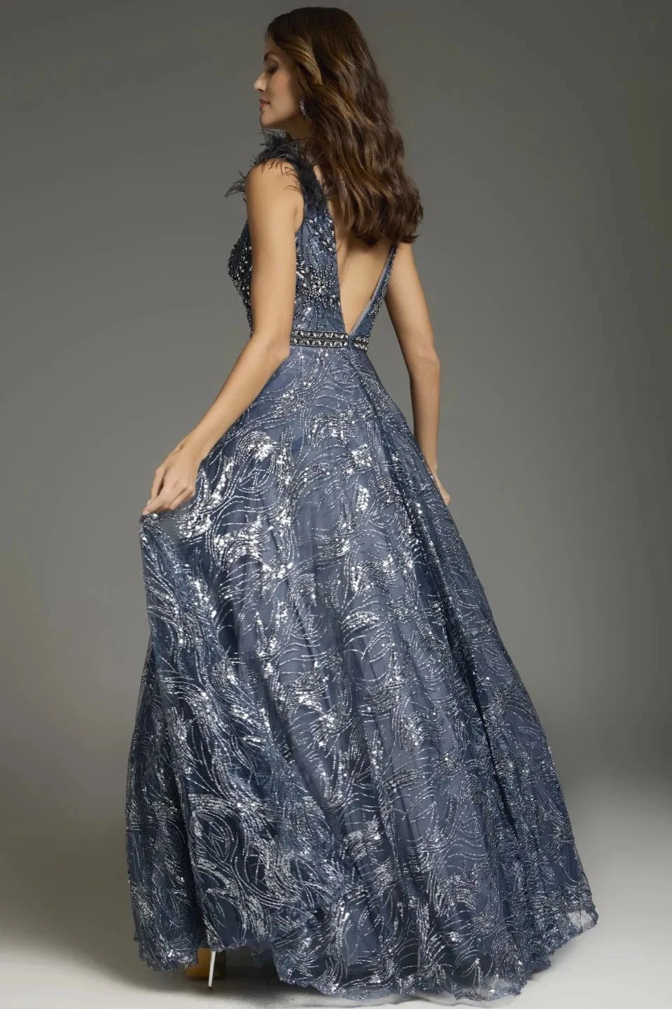 Jovani 37551 Elegant Evening Gown for Women - Formal Party Dress with Beaded Details | Perfect for Prom, Homecoming, Wedding & Special Occasions