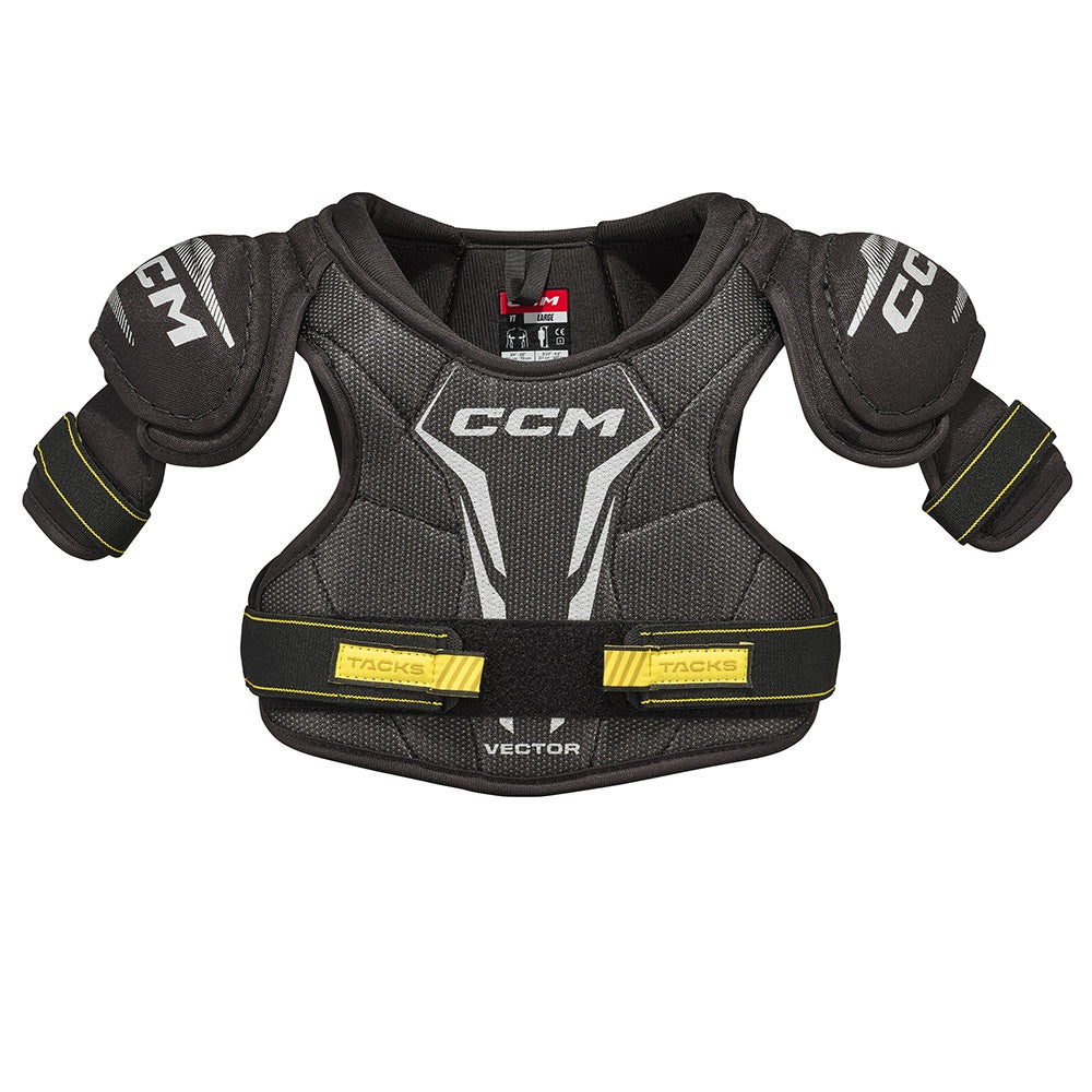 CCM Tacks Vector 2023 Youth Ice Hockey Shoulder Pads - Protective Gear for Young Hockey Players - Perfect for Practice & Games