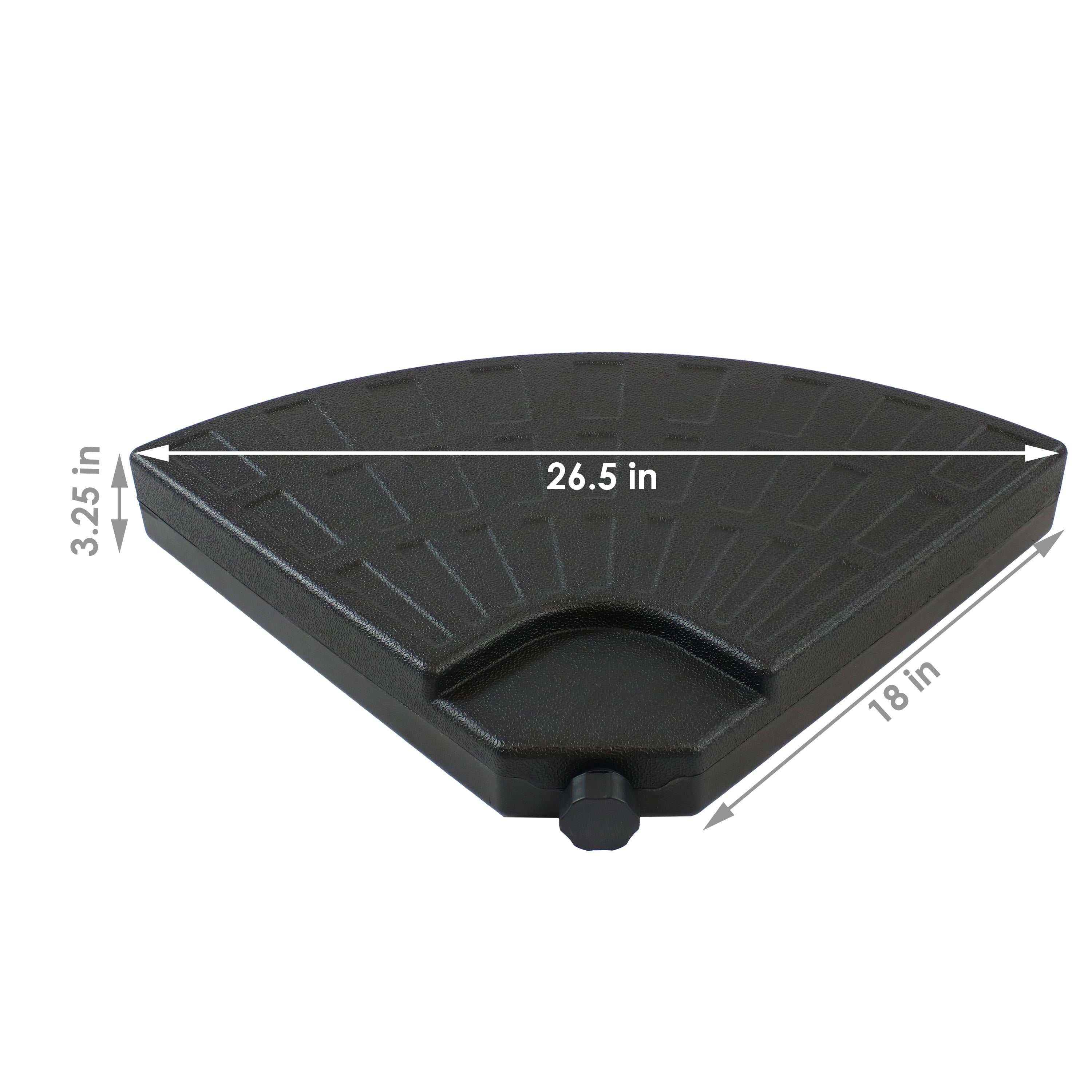 Heavy Duty Cantilever Offset Patio Umbrella Base Weights - Set of 4 for Outdoor Stability - Perfect for Poolside, Backyard, and Patio Use