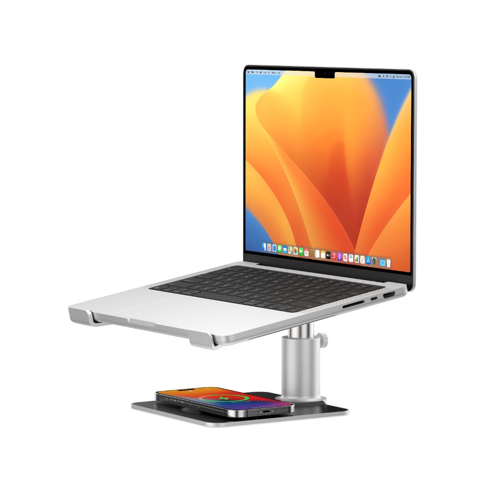 Twelve South HiRise Pro Adjustable Laptop Stand for MacBook & Notebooks - Ergonomic Desktop Riser for Home Office & Workspace Setup