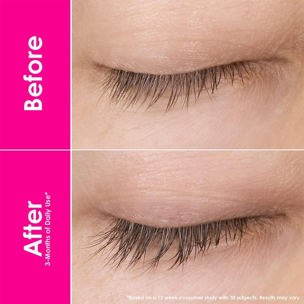 Best Eyelash Growth Serum - 4mL (6-Month Supply) for Longer, Thicker Lashes | Natural Lash Enhancer for Women & Men | Daily Use for Salon-Quality Results
