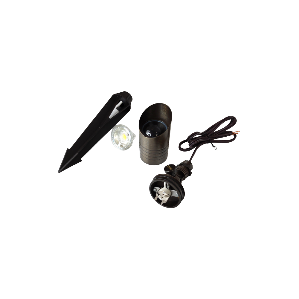 SPB09 4x/8x/12x Pack Low Voltage LED Outdoor Landscape Spotlight - 5W 3000K Warm White Bulbs for Garden, Pathway, and Tree Lighting