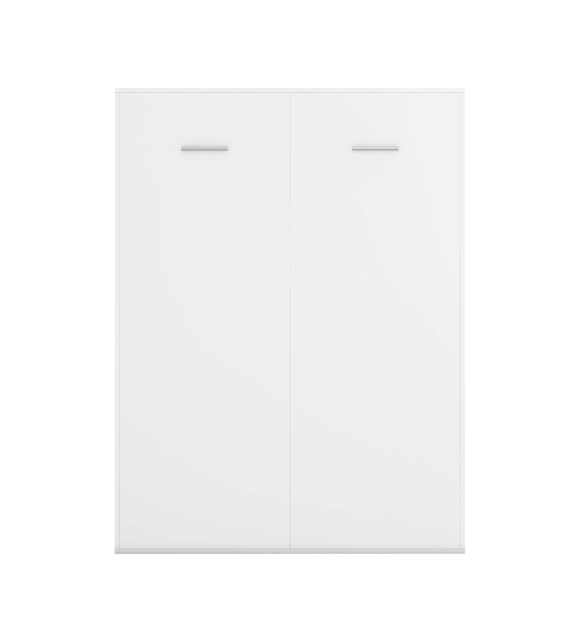 Wallie White Vertical Murphy Wall Pull Down Bed - Space Saving Foldable Bed for Small Rooms, Apartments & Guest Rooms - Available in Twin, Full & Queen Sizes - Perfect for Studio Apartments, Home Offices & Vacation Homes