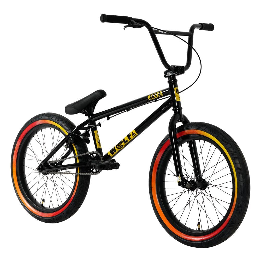 Jet Wolf Freestyle BMX Bike for Kids - 20-Inch Wheels, Intermediate Level Rider - Perfect for Skate Parks, Street Riding & BMX Racing