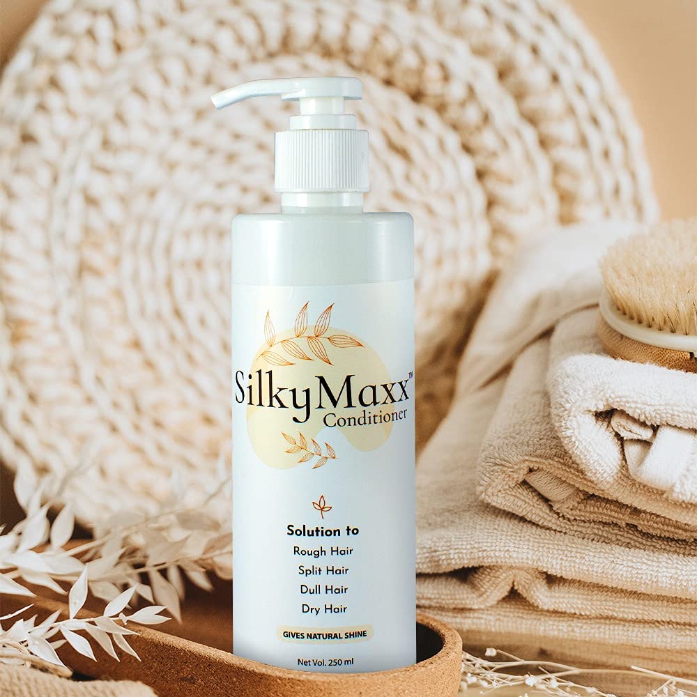 SilkyMaxx Hair Conditioner for Smooth, Shiny & Frizz-Free Hair - Deep Moisturizing Treatment for Dry, Damaged Hair - Perfect for Daily Use & Salon-Quality Results at Home
