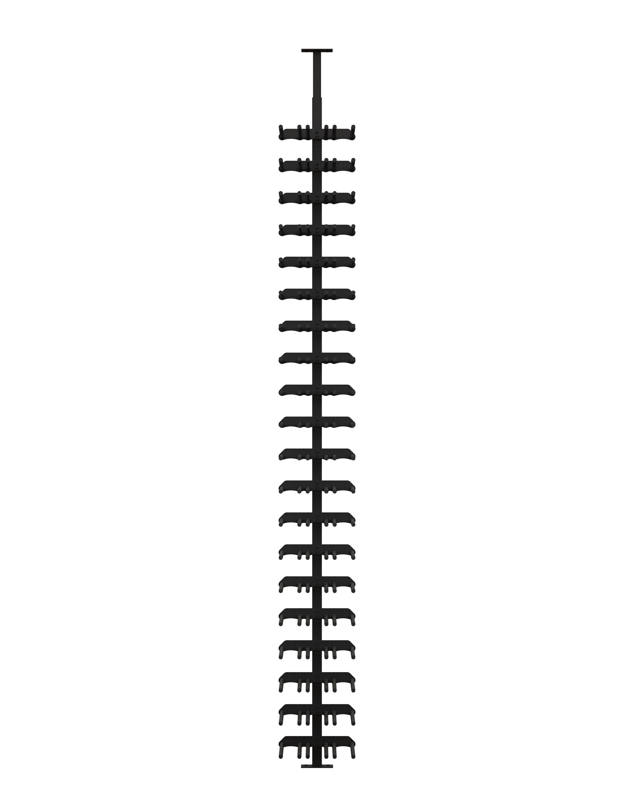 ST Minimalist Series 1-Sided Wine Rack Display - Holds 60 Bottles - Space Saving Wall Mounted Wine Storage for Home, Bar, Restaurant & Wine Cellar Organization