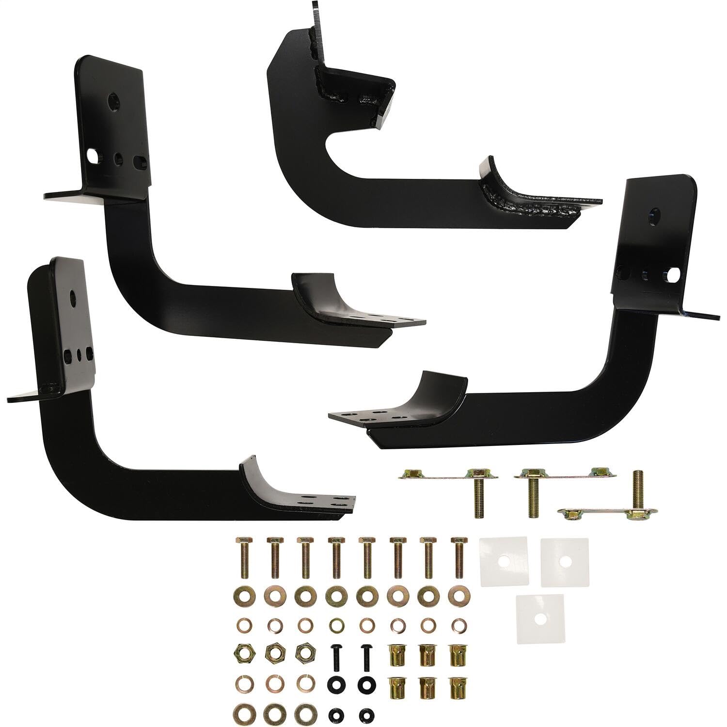 Westin 22-1895 Premier Oval Nerf Bar Mount Kit - Fits 2009-2024 Ram 1500/2500/3500 & 2019-2023 1500 Classic (Standard Cab) - Black Pair - Heavy Duty Step Bars for Off-Road & Truck Access
