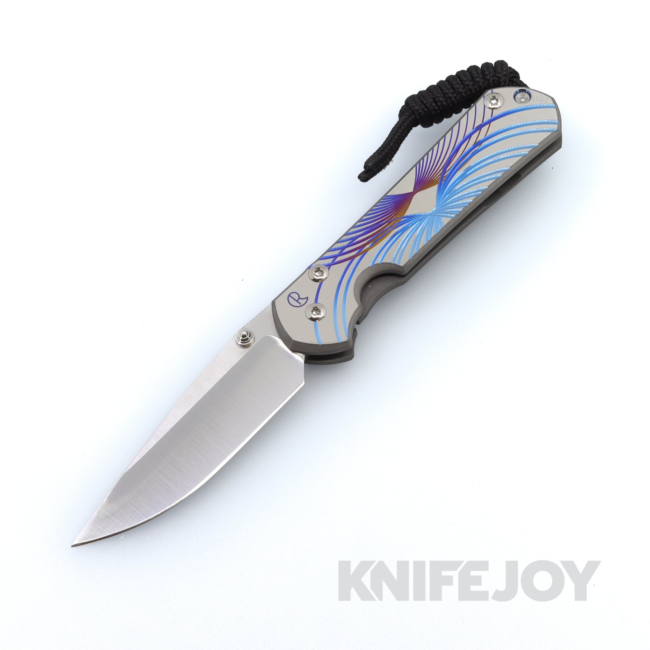 Chris Reeve Knives Small Sebenza 31 - MagnaCut Drop Point Blade & Titanium Handles with Unique Graphic | EDC Pocket Knife, Outdoor Survival, Camping, Hunting Gear