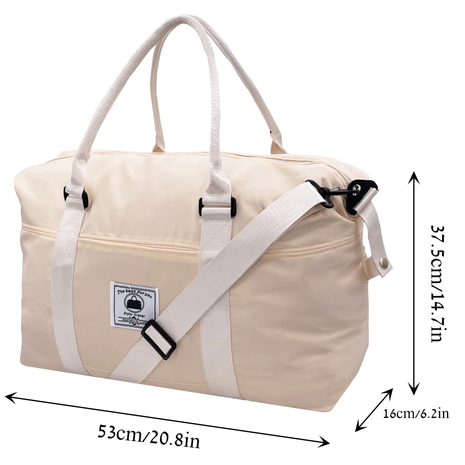 Waterproof Travel Duffle Bag for Women & Men - Sport Gym Tote with Wet Pocket - Overnight Weekender Carry On Luggage for Workout, Yoga, Business Trips & Weekend Getaways