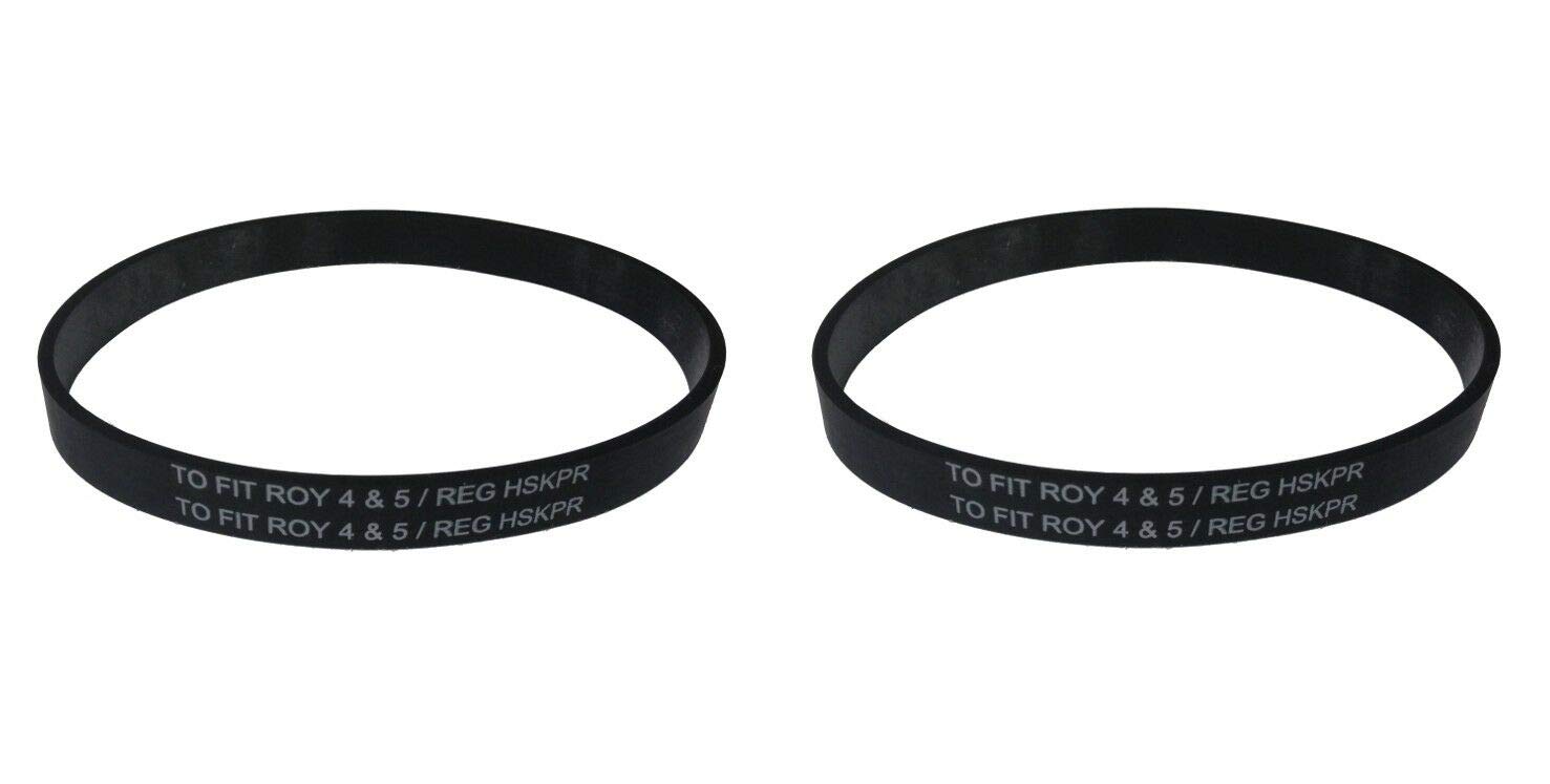 2 Pack Vacuum Belts Compatible with Dirt Devil Type 4 & 5, Featherlite & Vision Vacuum Cleaners - Replacement Belts for Home Cleaning & Pet Hair Removal