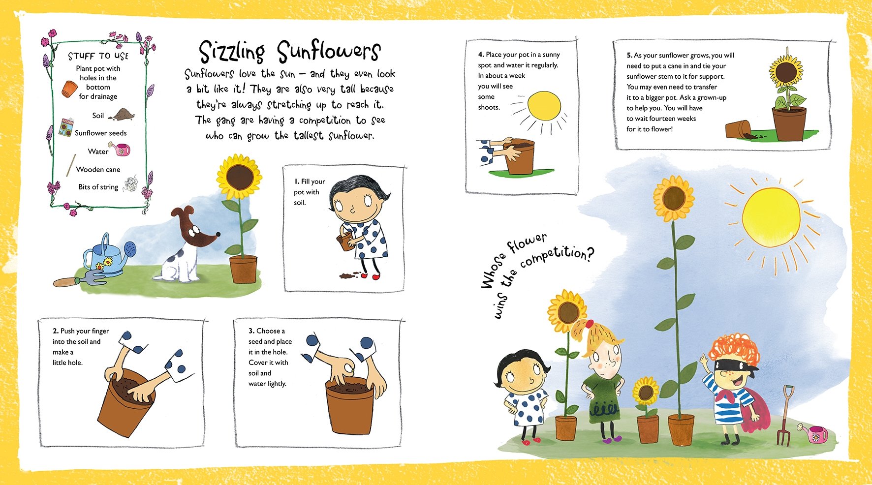 Maggie & Rose Grow Book - Fun Gardening for Kids at Home