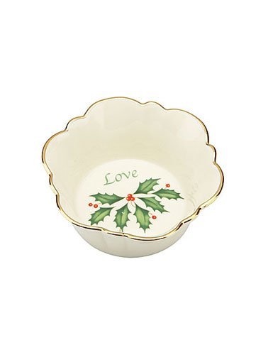 Lenox Holiday Love Dish - Elegant Round Serving Platter for Christmas & Parties