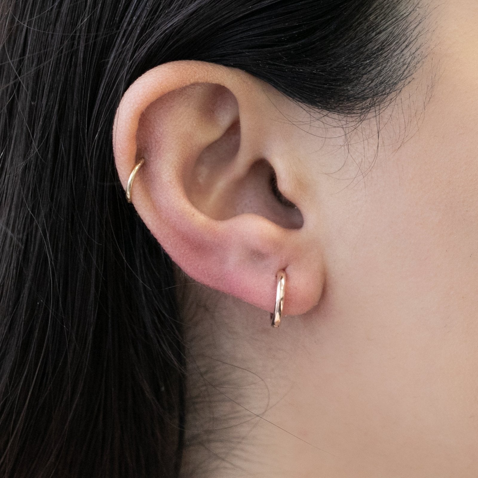 14k Rose Gold Infinity Hoop Earrings - Dainty & Elegant Jewelry for Women, Perfect for Everyday Wear, Parties & Special Occasions