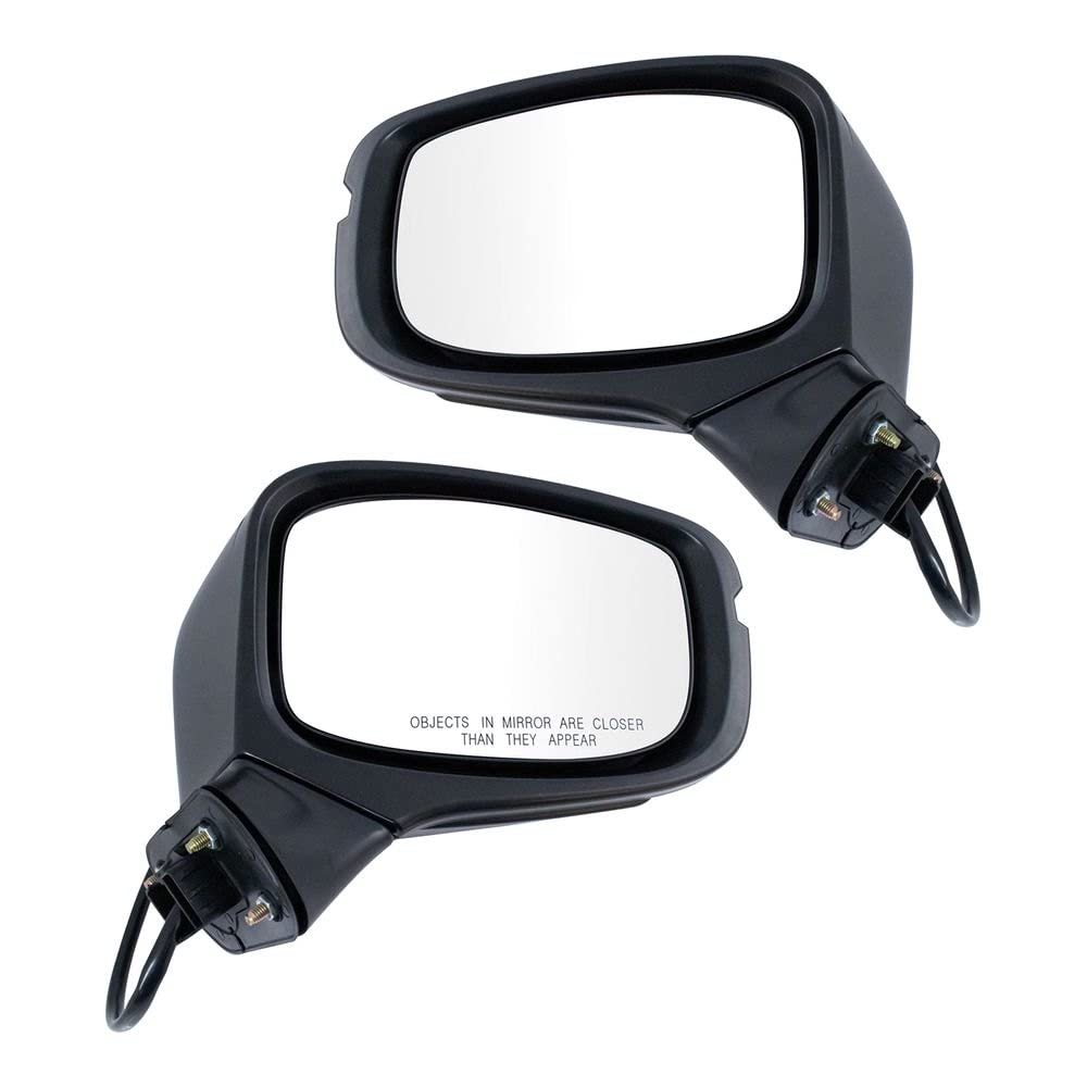 TRQ Power Heated Side Mirror Turn Signal Lights - Paint to Match Pair Set for 2018 Honda Odyssey | Enhanced Visibility & Safety for Night Driving & Bad Weather