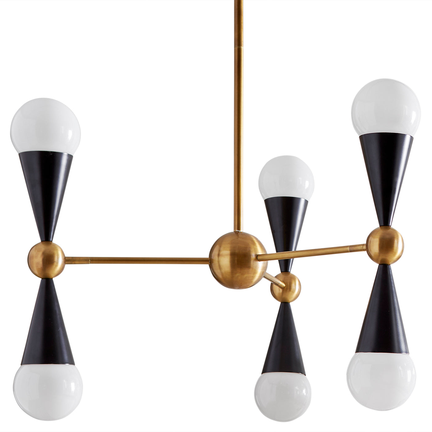 Caracas Six Light Chandelier - Modern Crystal Ceiling Light Fixture for Dining Room, Living Room & Bedroom - Elegant Home Decor Lighting