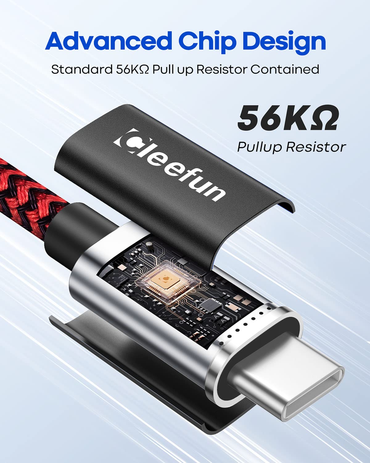 CLEEFUN 6ft USB C to USB A Fast Charging Cable 5-Pack - Durable Braided Nylon Cord for iPhone 16/15 Pro Max, Samsung Galaxy S24/S23/S22/S21, Pixel - Perfect for Home, Office & Travel Charging