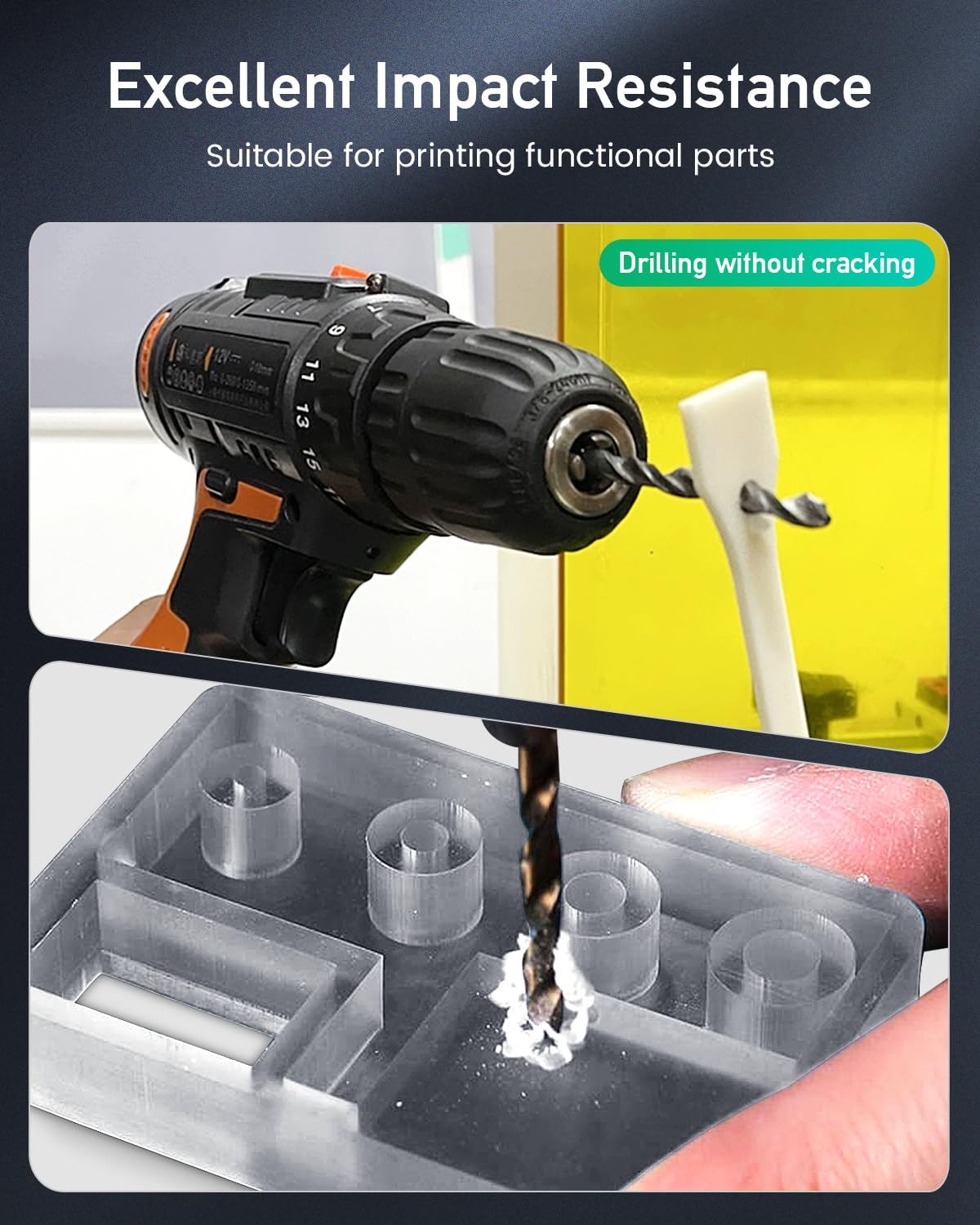 SUNLU 2000G ABS-Like 3D Printer Resin - High Precision, Low Shrinkage for LCD/DLP/SLA Printers - Ideal for Miniatures & Prototypes
