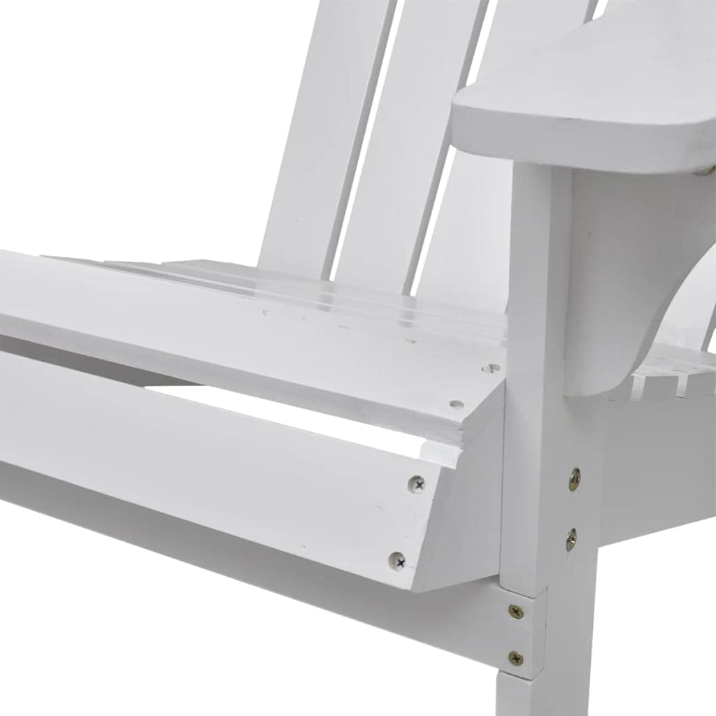Premium Solid Wood Adirondack Chair with Ottoman - Outdoor Patio Armchair for Garden, Pool, Beach, Deck & Camping - Weather-Resistant & Comfortable - Fast Shipping