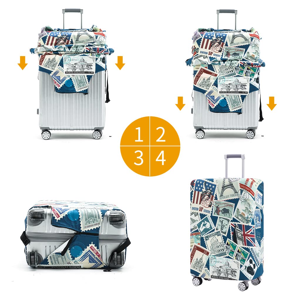Travelkin Luggage Cover - Waterproof Suitcase Protector for 18-21 Inch Carry-On Bags | Perfect for Air Travel, Business Trips & Vacation Protection
