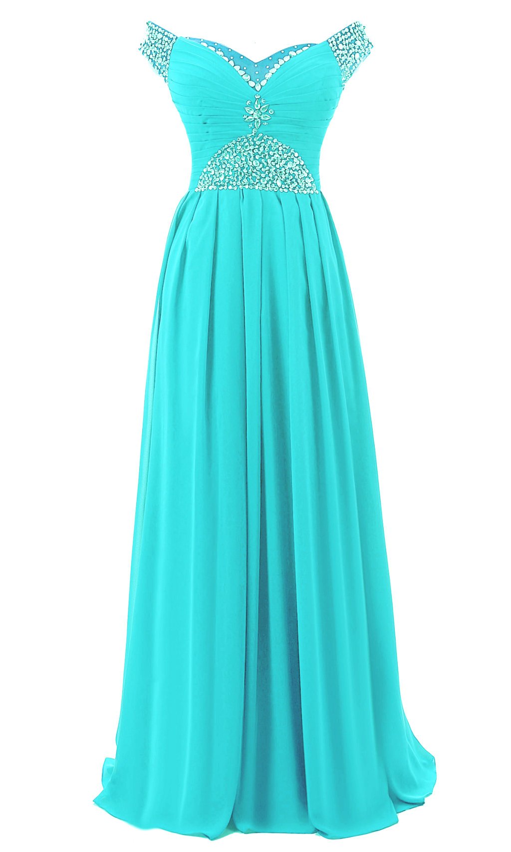 Elegant Women's Cap Sleeve Long Chiffon Formal Prom Dresses - Perfect for Evening Gowns, Homecoming, Wedding Guest & Special Occasions