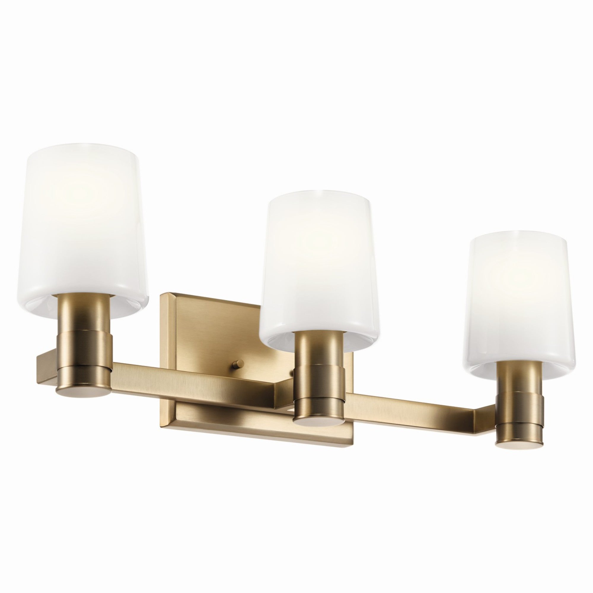 24-Inch 3-Light Bathroom Vanity Light with Opal Glass Shade, Bronze Finish - Perfect for Modern Bathroom, Powder Room & Dressing Area Lighting