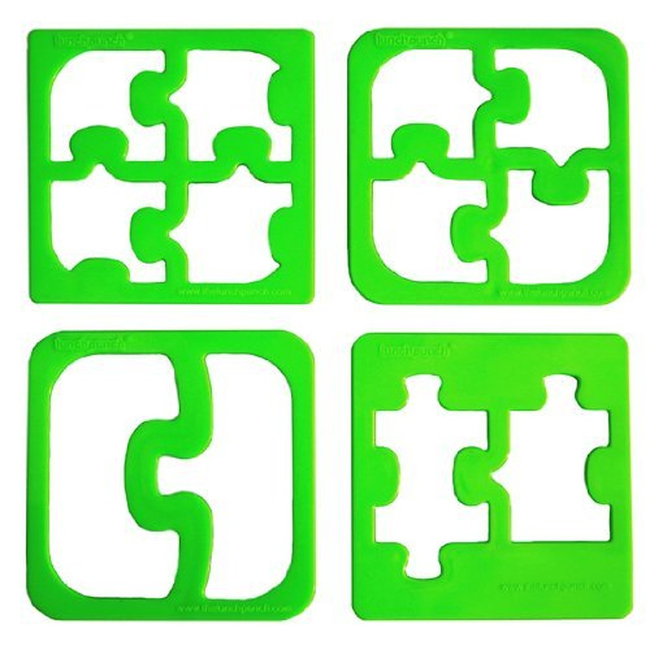 Lunch Punch Sandwich Cutters - 4 Pack Fun Shaped Cookie Cutters for Kids Lunch Box, School Snacks & Party Food - BPA Free Sandwich Cutters for Creative School Lunch Ideas