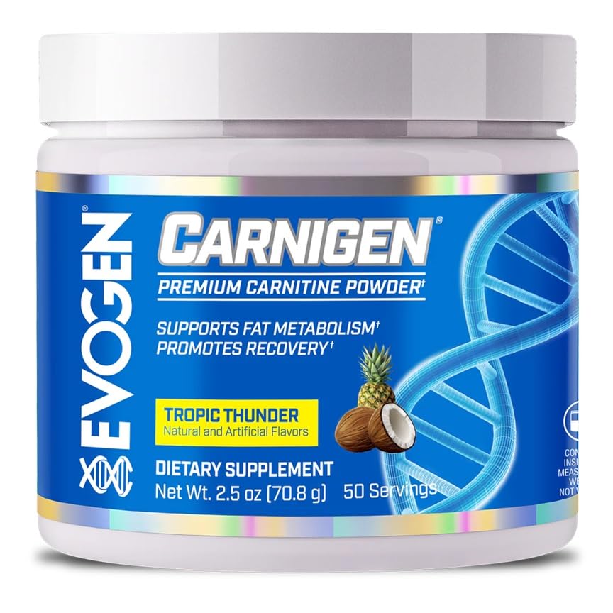Evogen Carnigen Powder 70.8g - Premium Carnitine Supplement for Energy & Fat Loss - Pre Workout & Athletic Performance Booster