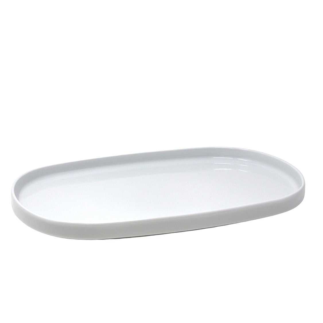 Nella 13.25 x 8.5 Inch White Porcelain Oval Ellipse Plates - Set of 12, Dishwasher Safe Serving Plates for Restaurants, Catering & Home Entertaining - ELPS 34 / ELB 134