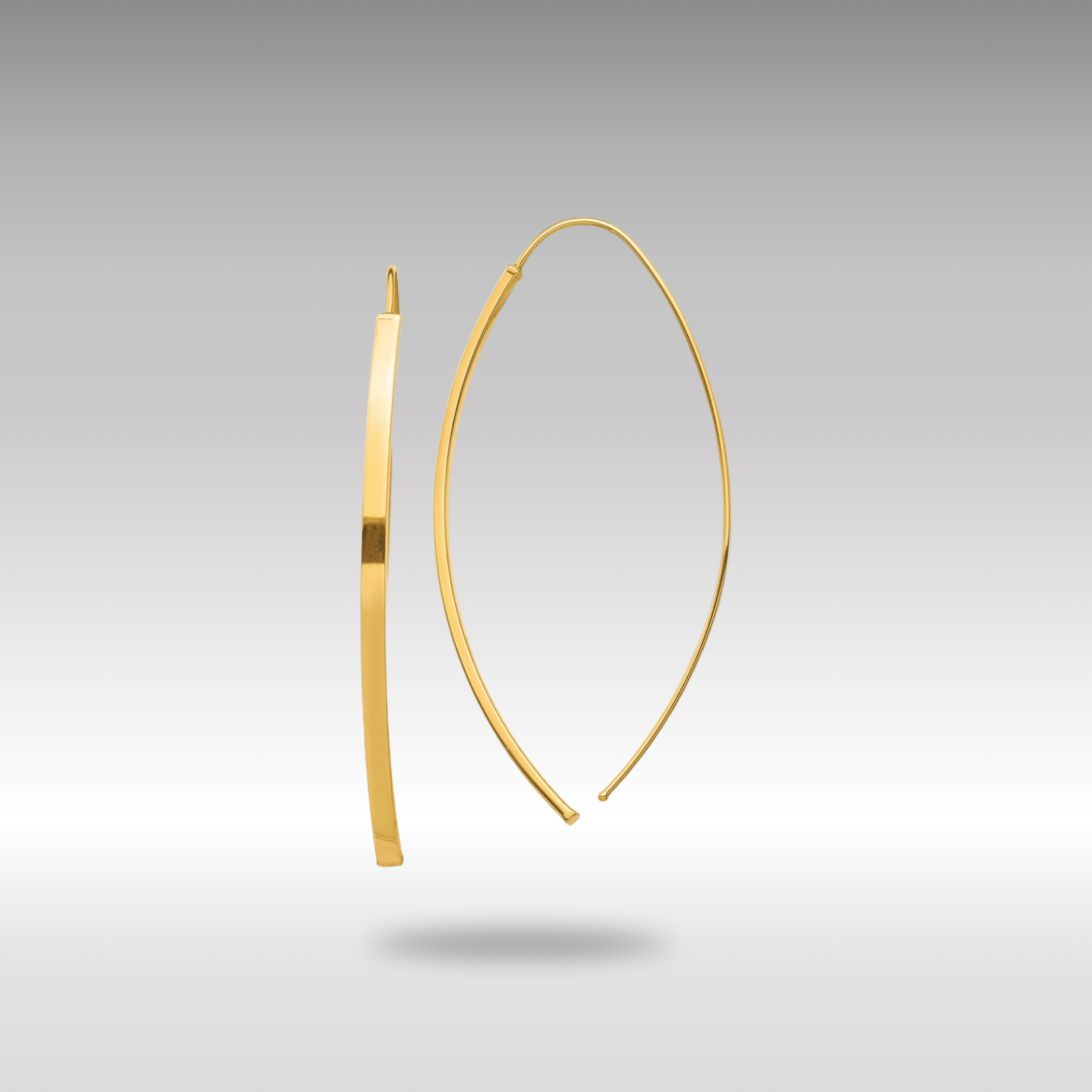 YE1853 Gold Dangle Threader Earrings for Women - Trendy Minimalist Fine Jewelry for Party, Wedding & Everyday Wear